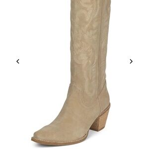 Jeffery Campbell suede cowboy boots